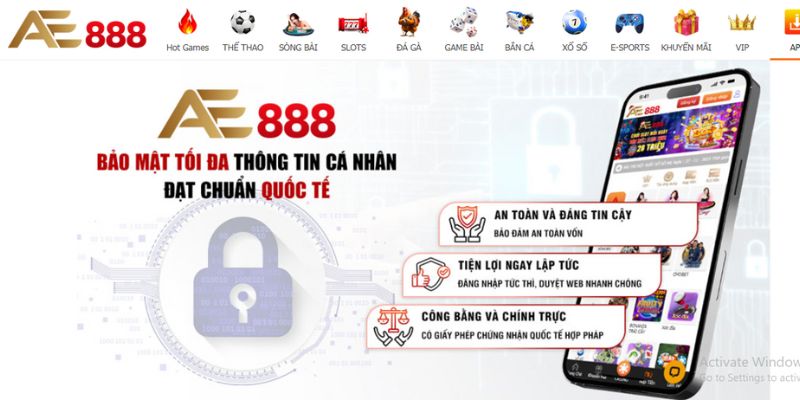 Lưu ý khi thực hiện tải ứng dụng của AE888 